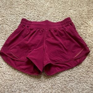 lululemon athletica Maroon Hotty Hot HR Long Shorts